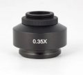 0.35X C-mount адаптер за връзка на камери Moticam към фототубус на тринокулярни микроскопи Motic. 